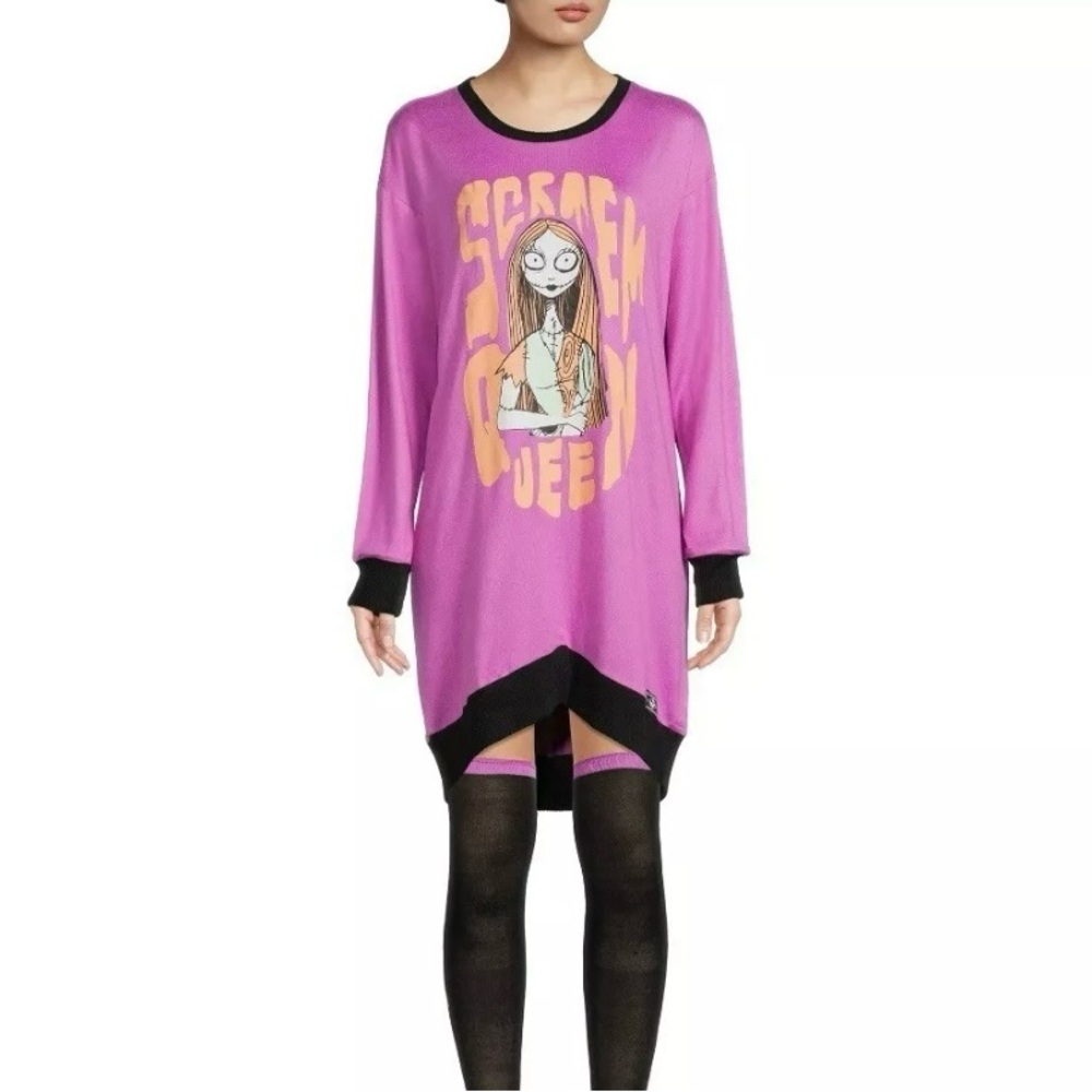 Disney The Nightmare Before Christmas Sally Sleepwear Tunic Women Size 3X Purple